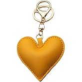 NICIFOAM Leather Key Chain Pendant Womens Handbag Heart Cute Key Chain Accessory