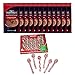 Ghirardelli Chocolate, Double Chocolate Premium Hot Cocoa packets (12) + Peppermint Flavored Candy Cane Spoons (12) Bundlethumb 4