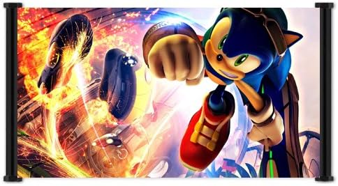 SonicRiders Zero Gravity Game Fabric Wall Scroll Poster (28x16) Inches