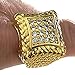 Ahappy-Hip hop Size 8-15 Jewelry Men Wedding Engagement 18K Gold Filled Ring R105