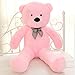 MorisMos Giant Teddy Bear Stuffed Animals, 39” Big Teddy Bear Plush, Pink Large Bear for Girlfriend Girls Gifts on Birthday, 39 Inch