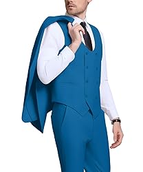 Men's Lake Blue Party Homcoming Suits Solid Blazer