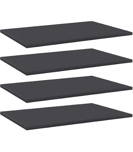 VidaXL Engineered Wood Bookshelf Boards 4 Pcs, Concrete...