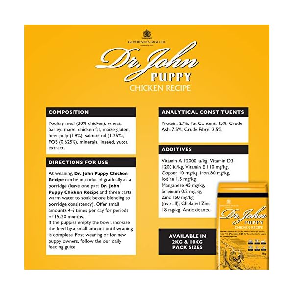 Gilbertson-Page-Dr-John-Puppy-10kg-mustard Gilbertson & Page Dr John Puppy 10kg