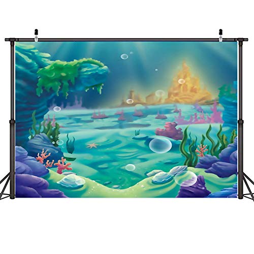 Tmotn 7x5ft Under The Sea Little Mermaid Photography Backdrop Ocean Nautical Birthday Party Banner Photo Studio Booth Background Newborn Baby Shower Photocall D1595 Buy Online In Kuwait At Desertcart Com Kw Productid
