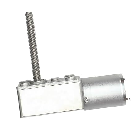MagiDeal DC Metall Quadratisch hohe Drehmomente Turbo Schnecken Getriebe Motor Rechtwinklig Getriebemotor - DC 12V 10RPM