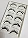 New 5 Pair Thick Black Crisscross Long False Eyelashes Fake Eye Lashes Q099 by Pretty Box