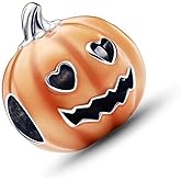 PAGOGO Festivel Pumpkin Skull Mouse Apple Queen Friendship Daughter Mother Charms for Women Bracelets and Necklaces in 925 Sterling Silver with Cubic Zirconia,Jewelry Dangle Beads