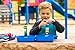 ModFamily My Brick Case - Portable Storage Box for Kids Building Bricks - Comes with Play Surface for Storing and Building Bricks On-The-Go - Toys for Boys & Girls - (Blue)