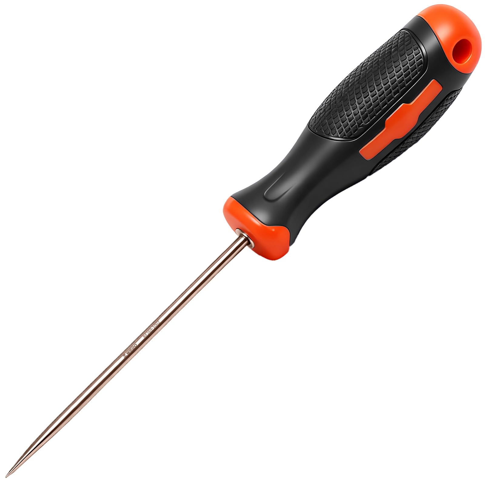 WEDO Non-Sparking Awl, Scratch Awl Tool for Sewing, Scratch Wood, Leather, Punch, Book Binding, DIN Standard, BAM & FM Certificate, Beryllium Copper, 3mm Diameter, 4" Blade Length