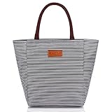 BALORAY Lunch Bag Tote Bag Lunch Bags for Women Lunch Organizer Lunch Holder Lunch Container (G-199L Black)