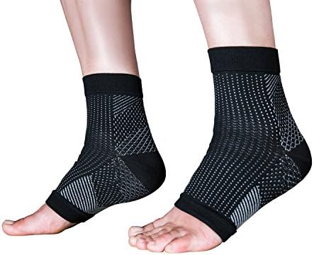 ONE PAIR OF TWO: Plantar Fasciitis Socks with Arch Support, Foot Care Compression Sleeve, Eases Swelling and Heel Spurs, Ankle Brace Support, Increases Circulation, Relieve Pain Fast