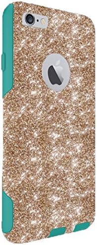iPhone 6 Case - OtterBox Commuter Series - Retail Packaging - 4.7 iPhone 6 Glitter Gold/Teal