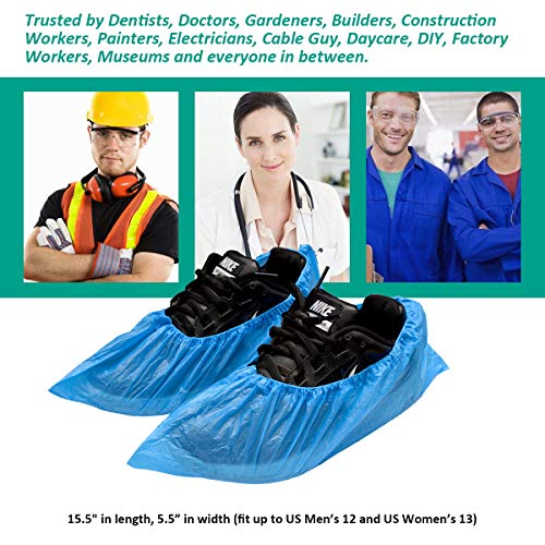 50 PCS Shoe Covers Disposable non Slip Shoe Covers for Indoors Travel Outdoor Waterproof Shoe Covers for Rain - Thumbnail 4