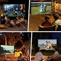 Outdoor Projector Screen with Stand - 120 inch
