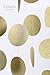 Ling's moment Circle Dots Paper Garland (Champagne Gold Glitter) for Wedding, Baby Shower, Festival Items & Party Decorations, 2.5