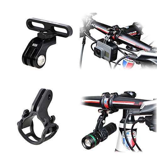 Bike Camera Mount,Aluminium Bicycle Stem Front Camera Holder Mount Compatible with GoPro Xiaomi SJCAM Action Camera, Bicycle Light Torch Flashlight Holder