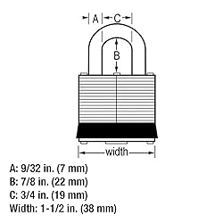 Master Lock 1803Q Fortress Outdoor Padlock with