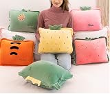 Rikyo 15" Stuffed Pineapple Travel Pillow Blanket Kids Gift Warming Hands view 7