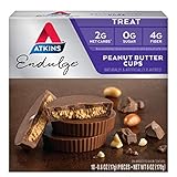 Atkins Peanut Butter Cups. Rich and Creamy Treats with Chocolate and Peanut Butter. (10 Cups per Box)