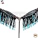 HILASON Western Horse Breast Collar American Leather Crocodile Turquoise Fringesthumb 1
