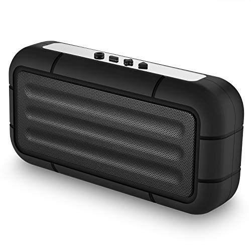 Enceinte Bluetooth Portable, 8W Enceintes Portable Haut-Parleur Bluetooth 5.0 sans Fil, avec Son 360°, Basse Améliorée, Carte TF, Mains Libres, IPX6 Etanche, 12H d’autonomie pour Gym/Jogging