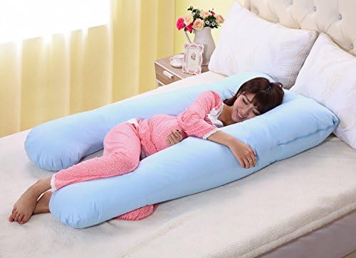 Large U Shaped Contoured Body Pregnancy Nursing Maternity Pillow Cozy Comfort