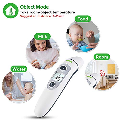 New Generation Forehead and Ear Thermometer for Fever, Digital Medical Infrared Thermometer for Baby, Infants, Kids and Adults, Accurate Baby Clinical Body Fever Thermometers, CE and FDA Approved