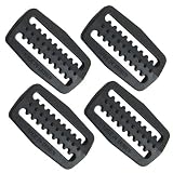 Scuba Choice Scuba Diving Plastic Weight Belt Webbing Keeper Retainer (4-Piece) Pack Set, Black