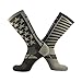 Epivive Velocity American Flag Patriotic Athletic Crew Socks Gun Metal Grey (Large)