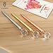 PASISIBICK Rose Gold Ballpoint Pens for Women,3 Pcs Crystal Pen with the Water Drop Ball Top and Black Ink