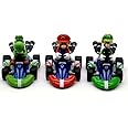 HANBO 3 pcs Bigger Super Star Mari Bros Kart Pull Back Cars