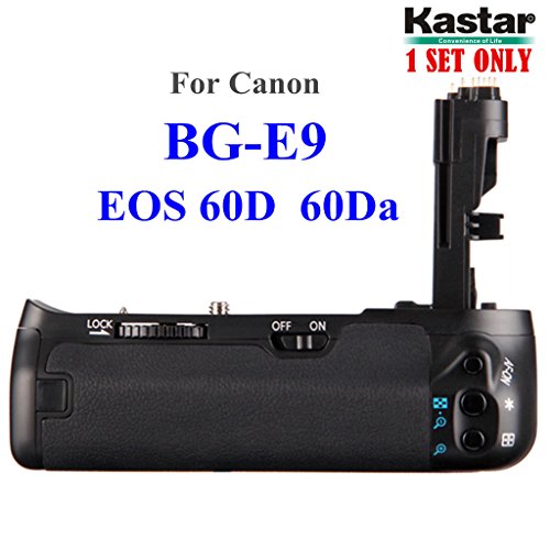 Kastar Professional Multi-Power Vertical Battery Grip (Replacement for BG-E9) for Canon EOS 60D 60Da Digital SLR Cameras