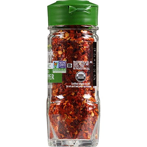 McCormick Gourmet Organic Red Pepper Crushed, 1.12 oz - Thumbnail 3