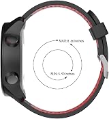 ISABAKE 20mm Silicone Watch Strap for Garmin Vivoactive 3, Forerunner 645/245 view 5