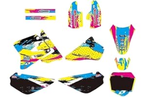 LYPZMWS Motorbike Stickers Motorcycle Fairing Sticker Graphics Decals Kit For Su&zuki RM85 2001 2002 2003 2004 2005 2006 2007