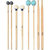 ROSS Student Percussion Set with SD2 Drumsticks, General Timpani Mallets, Medium Keyboard Pair and Rubber Xylophone Pair