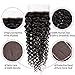 Flady Brazilian Curly Hair with Closure 10a Unprocessed Brazilian Virgin Hair 3 Bundles with Free Part Closure Natural Black Human Hair Bundles With Closure (14 16 18+12inch)