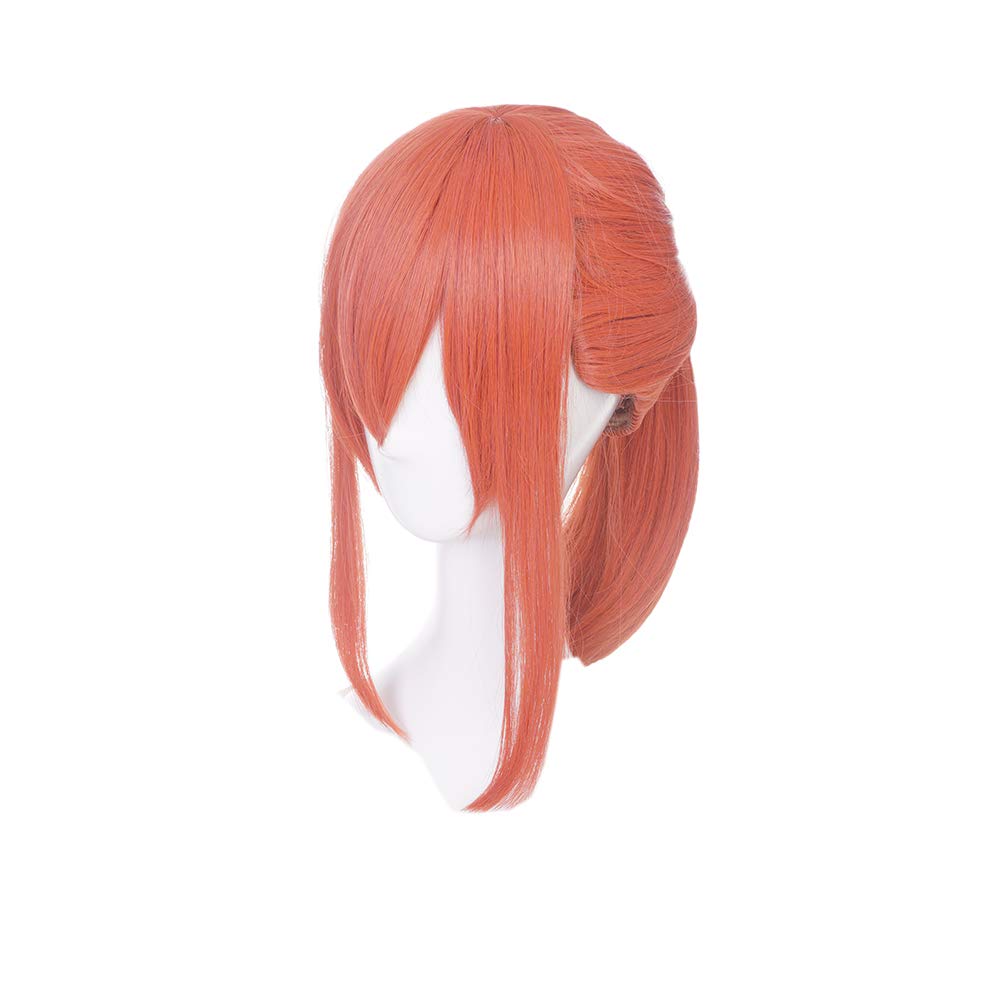 Amazon Com Ape Cosplay Wig Girl S Updo Wig Orange Red Women S