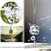H&D HYALINE & DORA Car Rearview Mirror Hanger Hanging Ornament,Crystal Suncatcher for Window (Flower)