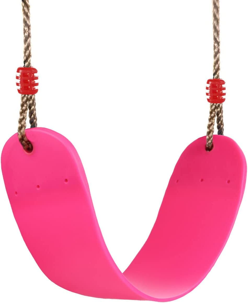 Braoses Elastic Children's Swing Seat - Soft EVA Board Swing, Maximum Load 150 kg, Pink