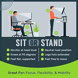 TechOrbits Standing Desk Converter - Adjustable Sit