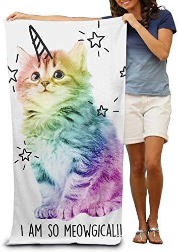 pants hats Uni-cats Women's Men's Personalized Highly Absorbent Bath Towel Soft Beach Towel 31.5"x51.2"