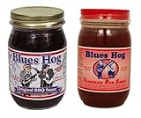 Blues Hog Original BBQ Sauce 16 oz & Tennessee Red Sauce, 16 oz (Combo Pack)