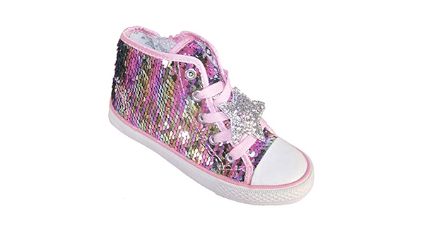 sparkly high top trainers