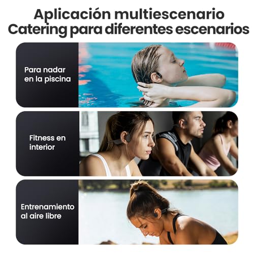 Bone Conduction Wireless Swimming Headphones with Built-in 32GB MP3 Player - Bluetooth 5.3,IP68 Waterproof, Open Ear Design for Running, Gym and Sports