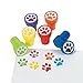 Playoly Paw Print Stamps - Non-Toxic - 24 Stamps Included - Assorted Colors