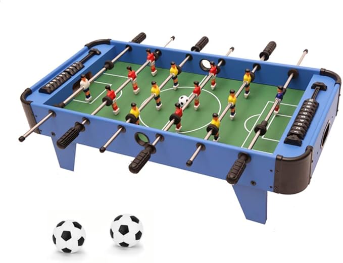LHYCM Foosball Table, Portable Wooden Tabletop Football