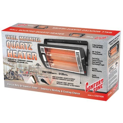 Comfort Zone CZQTV5M Ceiling Mounted Radiant Quartz Heater with
