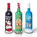 Tipsy Toasts Christmas Wine Bottle Covers - 3 Pack - Secret Santa - Gingerbread - Reindeer